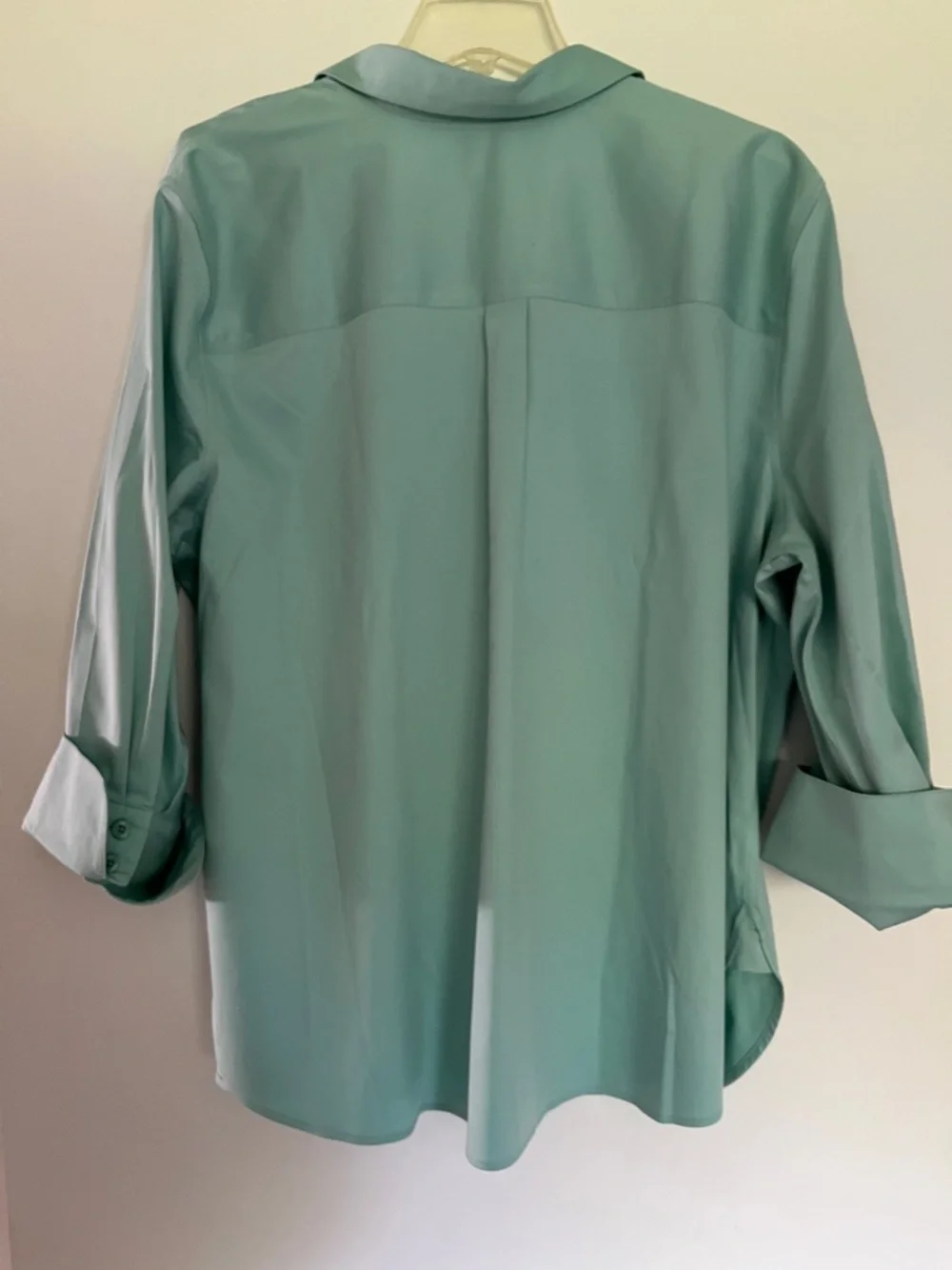 Chico's plus size Mint Green 3/4 sleeve blouse 4/XXL - Picture 3 of 4